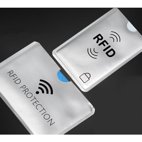 10Pcs/set RFID Blocking Card Protector Debit Credit Contactless NFC Security Card Protect Case Anti Scanning Card Bag ID Holder