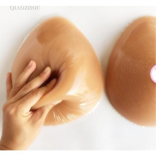 2400g large G cup silicone artificial breast forms teardrop realistic prosthesis for men crossdressing drop shipping wholesale