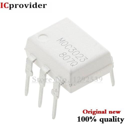 50PCS MOC3023 OPTOISOLATOR 4.17KV TRIAC DIP6