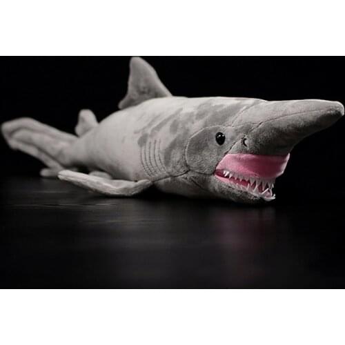 66cm Long Lifelike Goblin Shark Stuffed Toys Super Soft Realistic Sea Animals Elfin Shark Plush Toy For Kids
