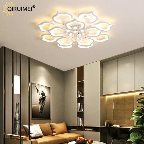Acrylic Crystal Decorative Dimmable New Modern LED Chandelier Lights Indoor Lighting Living Room Bedroom Apartment Villa Lamps