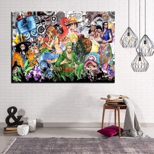 Animation One Piece Modern 5d diy Diamond Painting cross stitch full square round Diamant mosaic embroidery home Cuadros decor