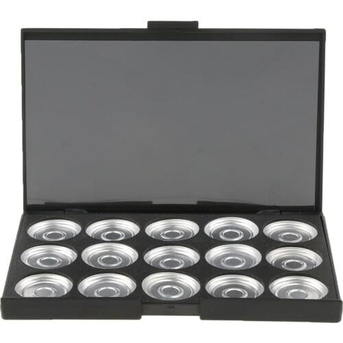 Black Makeup Palette Empty Eyeshadow Box Blusher Case Cosmetic Collection Small makeup tools Set