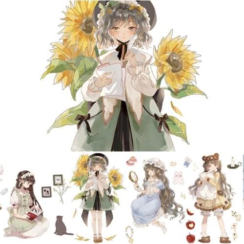 Good Morning Girls Special Oil Washi Tapes Bullet Journal Masking Tape Adhesive Tape DIY Scrapbooking Washi Stickers