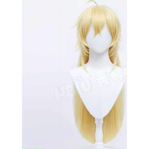 「HSIU Brand」game A Traveler In Time and Space cosplay Alkaid wig Creamy yellow long hair hair synthetic wig+ Free brand wig cap