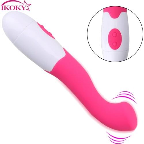 IKOKY Dildo Vibrator 30 Speeds G-spot Sex Toy for Women Female Masturbator Vagina Clitoris Stimulator AV Magic Wand Massager