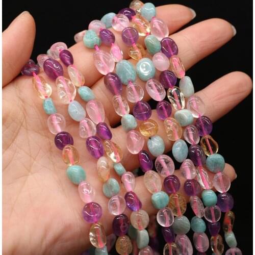 Hot Selling Natural Stone Irregular Rainbow Crystal Loose Beads For DIY Jewelry Making Necklace Bracelet Earrings Accessory
