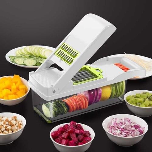 Multifunctional dicing device Food Vegetable Onion Chopper Slicer Dicer Tomato Cutter Grater 12 in 1 Veggie Chopper Spiralizer