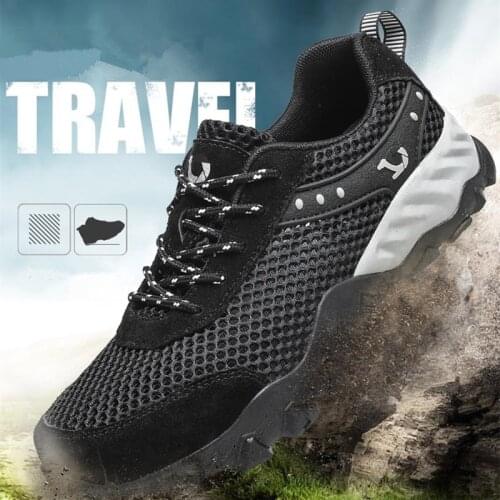 Men Quick Dry Hiking Shoes Wear-resistant Mountain Climbing Trekking Sneakers Outdoor Non Slip Breathable Comfortable Aqua Shoes
