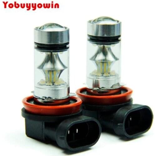 Par Lampadas Led Cree Chips 20smd 100W H8 H11 H9 Farol Neblina Milha Drl 6000 K