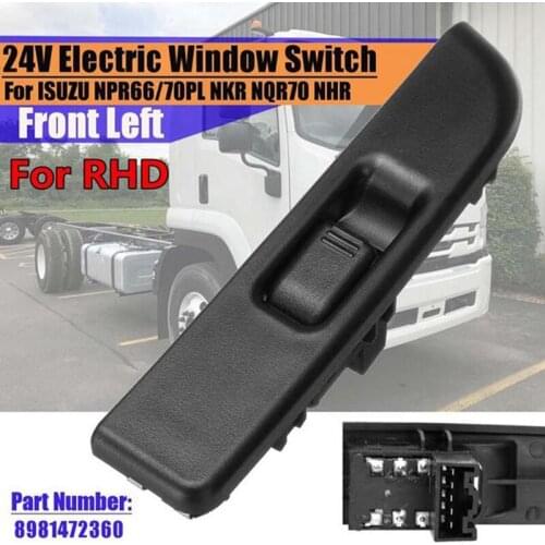 12V Front Left Electric Window Switch for Isuzu NPR66 / 70PL NKR NQR70 NHR 8981472360