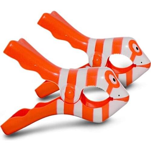 Animal Fish Shape Plastic Beach Towel Pegs Clothespin Clips Summer Large Bright Colour Clothes Clip Beach Towel Clip Beach Clip