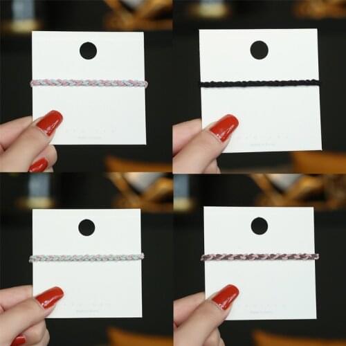 Simple Twisted Hair band ropes for Women girls Hair tie Scrunchies Elastic Hairbands dress Pontail Holder girls hair accessories