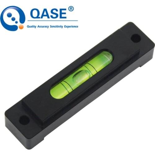 QASE Metal strip spirit level handheld workbench leveling horizontal bubble level bead vials machine instrument