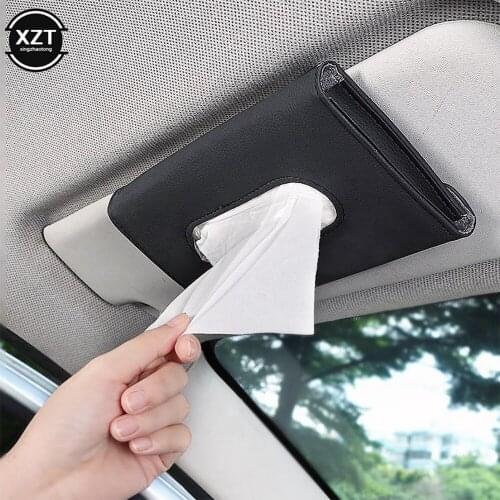 1 Pcs Car Tissue Box Towel Sets Car Sun Visor Tissue Box Holder Auto Interior Storage Decoration for BMW Car Accessories