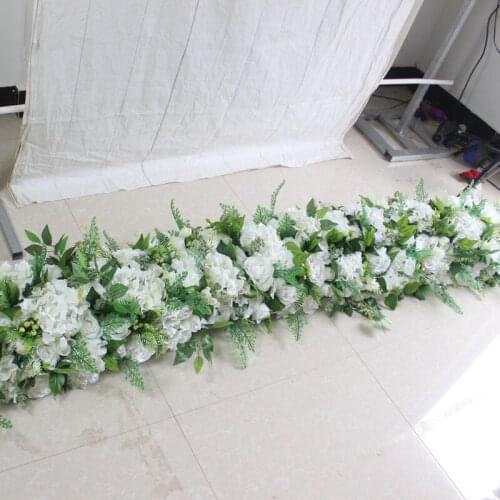 SPR 2M/pc wedding occasion flower wall stage backdrop artificial flower table runner arch floral decorative wholesale
