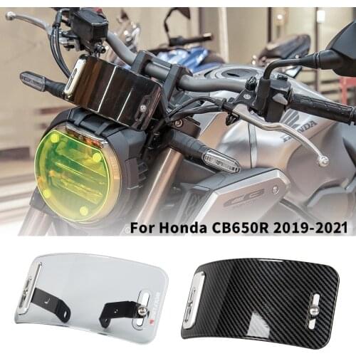 Motorcycle Windshield Windscreen Wind Deflector with Bracket For Honda CB650R NEO SPORTS CAFE 2019 2020 2021 CB 650R Accessories