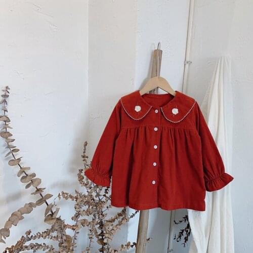 2020 Winter Casual Solid Blouse For Girls Cartoon Girls Blouse High Quality Fashion Clothes