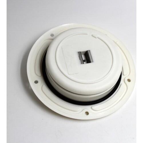 3" White Hull Round Drain Screw Plug Thread Bung For Kayak Canoe Boat Hole