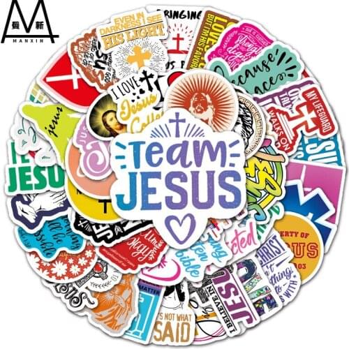 3 Sets = 150PCS Christian English Cartoon Graffiti Stickers Computer Scooter Refrigerator Guitar Stickers