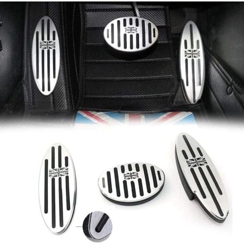 Union Jack At Auto Aluminum Pedal Cover for Mini Cooper 2010-2018 F54 F55 F56 F57 F60 R55 R56 R57 R58 R59 R60 R61