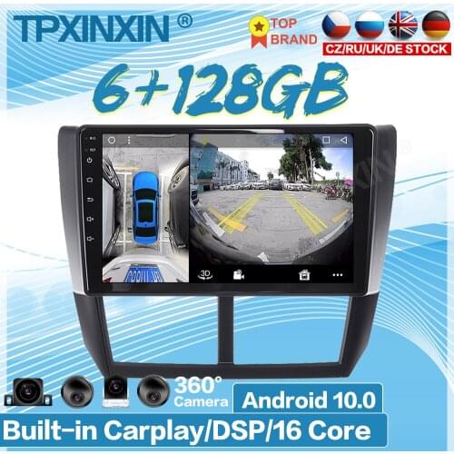 Android 10 For Subaru Forester 2008-2013 Head Unit Car Multimedia Player Auto Radio Tape Recorder GPS Navigation DSP IPS 2Din