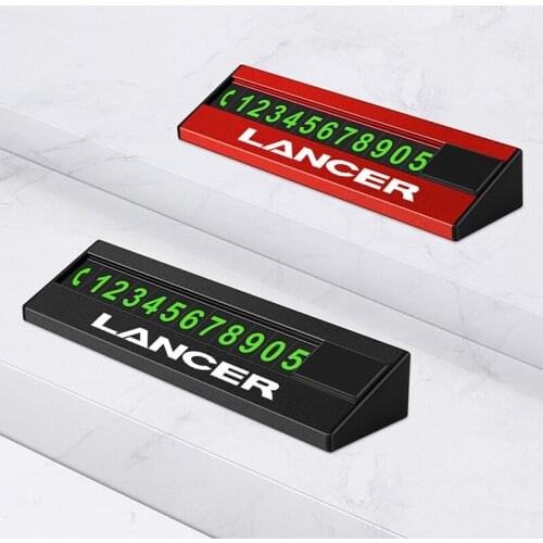 Car Temporary Parking Card Telephone Number Plate car Accessories for Mitsubishis ASX Lancer Pajero Outlander
