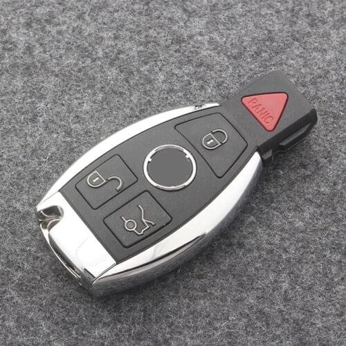 For Mercedes Benz Year 2000+ Supports Original NEC and BGA Smart Remote Key Shell Fob 3 Buttons Key Case Replace