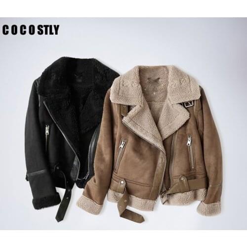 COCOSTLY Womens Fashion Leather Jackets