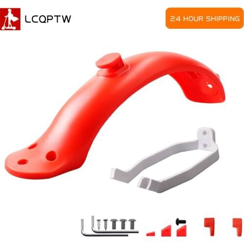 For Xiaomi M365 Scooter Rear Mudguard Front red Fender Tire Tyre Splash Mud Guard Fenders Bracket Electric Scooter parts kit