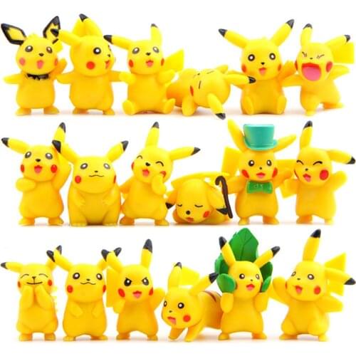 Takara Tomy Pokemon Action Figure Toys Mini Figures Model Toy Pikachu Anime Kids Doll Birthday Gifts