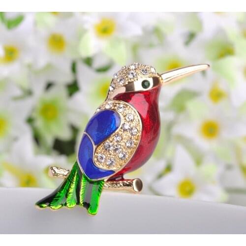 Perfect Birds Pin Brooches Collares Esmalte Enamel Broaches Fashion Women Gold Broches Accessories Luxury Rhinestone Broch Pins