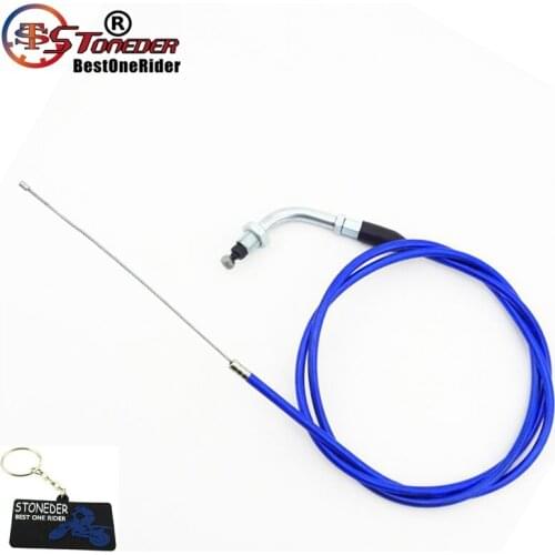 STONEDER 51" 1300mm Racing Carburetor Blue Throttle Cable For 49cc 50cc 60cc 66cc 80cc Engine Motorized Bicycle Push Bike