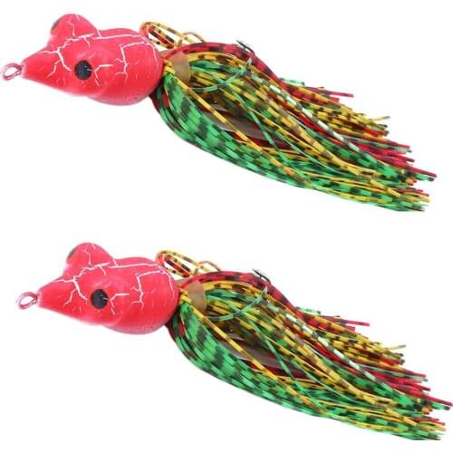 Mini Frog Simulation Fishing Bait Hook Lures Salmon Trout Colorful Active Ocean Fishhook Tackle