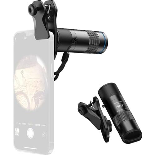 6X Zoom Mini Monocular Phone Lens Closest Focus Telescope With Lanyard For Tourism Camping Birdwatching Photography Accessories