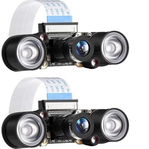 NEW-2 Sets for Raspberry PI Camera Module 5MP OV5647 1080P Video Webcam Sensor Infrared Night Vision Camera Module