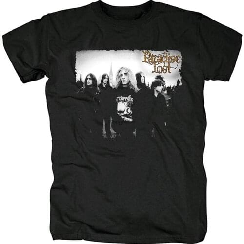 Mens TShirt Short Sleeve Shirt Paradise Lost Rock Tee Women Hiphop Shirts(2)