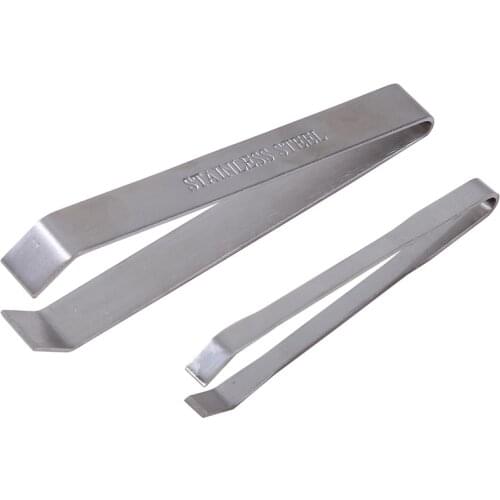 Stainless Steel Fish Bone Tweezers Remover Pincer Puller Tongs Pick-Up Seafood Tool Kitchen Tweezer Tongs Pick-Up Utensils