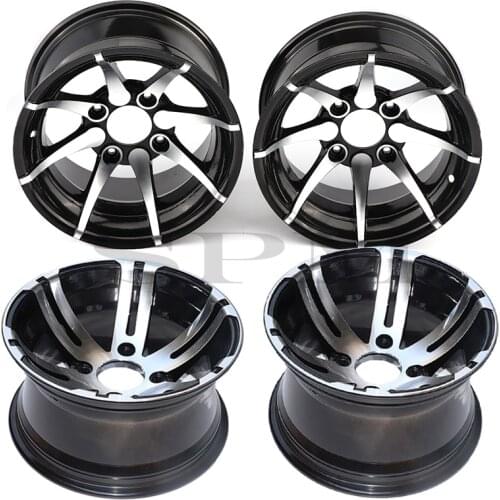 2pcs 12 inch aluminum alloy front and rear rims suitable for four-wheel ATV kart UTV all-terrain vehicle 12-inch tires parts