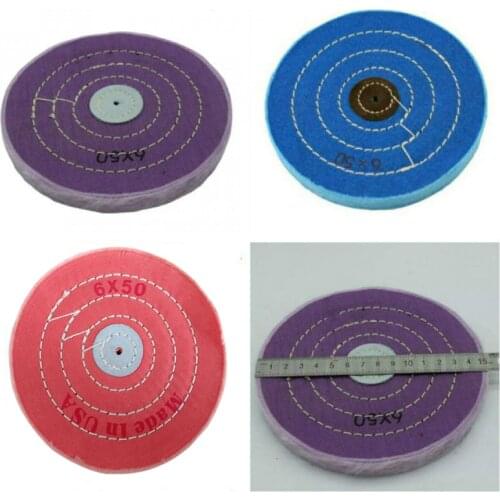 Diameter 3" - 8" Polishing wheel Wool felt Cotton Cloth Buffing Wheel Non woven Grinding Head For metal wood Iron
