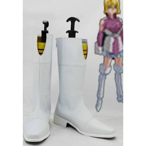 Custom Made Japanese Anime Gundam SEED Stella Loussier White Cosplay Boots Shoes For Christmas Halloween Party Birthday