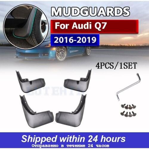 Front Rear Mud Flaps for Audi Q7 2016 2017 2018 2019 Car Fender Mudguards Splash Guards Mudflaps Accessories