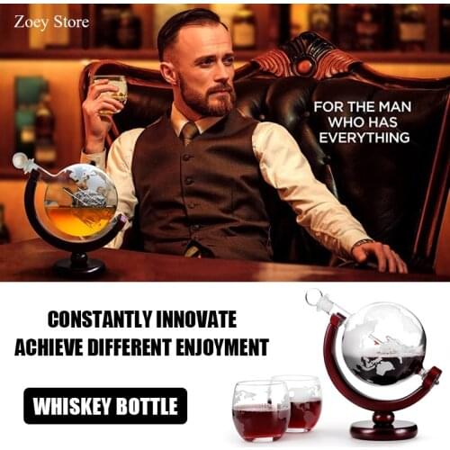 Z-NING Crystal Glass Wine Bottle Wine Glass Set Globe Red Wine Decanter Bar Wine Set Whiskey Glass Home Decoration Brandy Glass