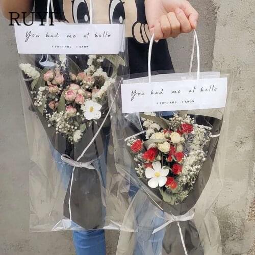 Dried Flower Handbag Real Flower Wall Hanging DIY Natural Dried Plants Arrangement Home Photo decoration To Send Teacher Gifts