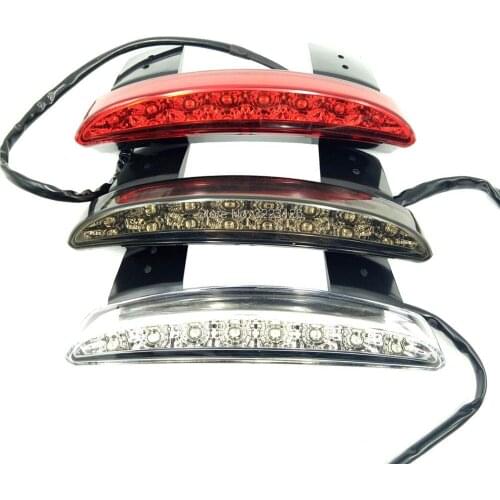 High Quality Motorcycle Fender Edge LED Tail Light Fits for Harley Iron 883 XL883N XL1200N Red/Clear/Gray Lens
