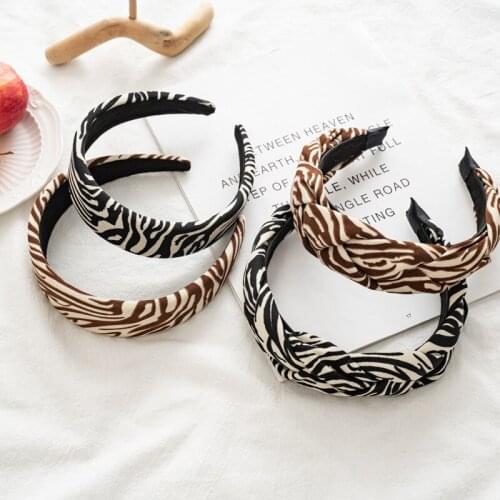 Women Fabric Hairband Twist Bow Knot Cross Headband Girl Hair Band Lady Headwear