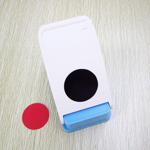 1.5 inch circle design large scaled hole punch 38mm round shaped hand puncher DIY paper cutter eva foam embossing craft gifts