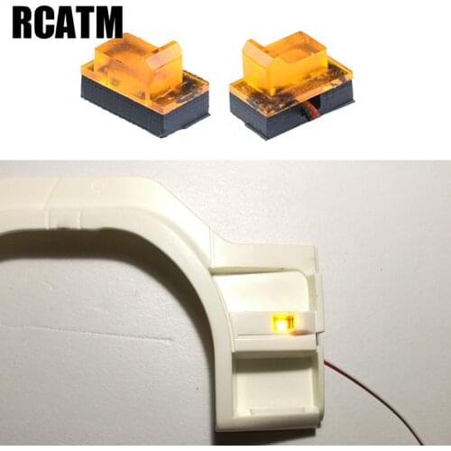 1 Pair Side Pedal Turn Signal LED Light for Tamiya 1/14 RC Truck 56323 Scania R620