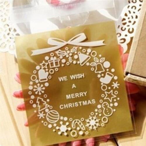 Multicolor Self-adhesive Candy Cookie Packaging Bags Biscuits Baking Package Wedding Birthday Christmas Party Gift Plastic Bag