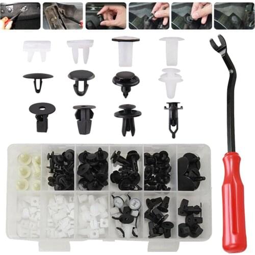 146 Pcs & Tool Fender Door Hood Bumper Trim Clip Body Retainer Auto Push Pin Rivets Set Bumper Door Trim Panel Clips For Toyota